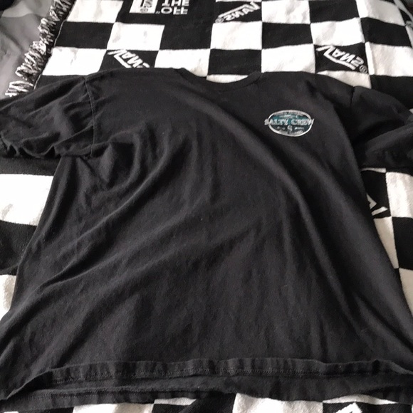 Salty Crew Black tee Size large - Picture 2 of 5